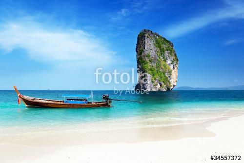 long boat and poda island in Thailand, Premium Kollekció