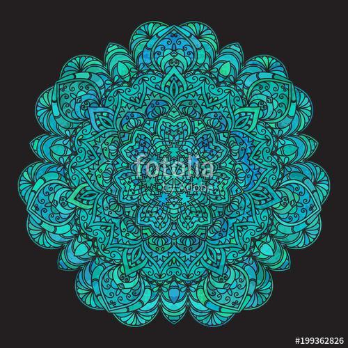 Hand drawn decorative mandala, Premium Kollekció