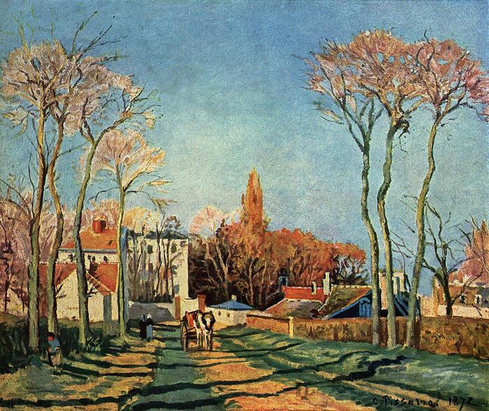 Faluszéle (1872), Camille Pissarro