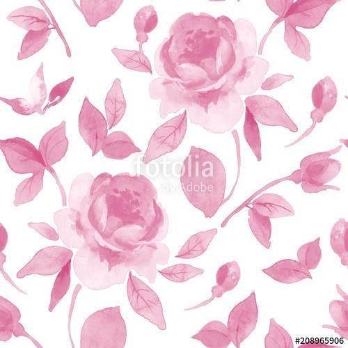 Floral pattern, monochrome seamless background 3, Premium Kollekció