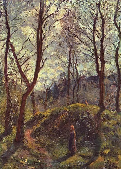 Tájkép magas fákkal, Camille Pissarro