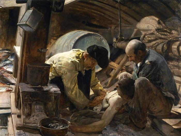 És még mindig azt mondják, hogy drága a hal! (1894), Joaquin Sorolla