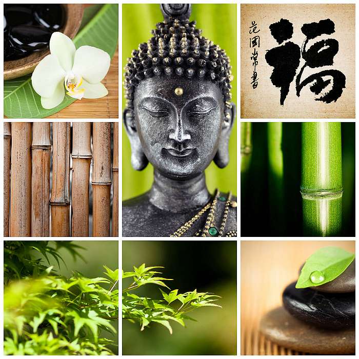 buddha bambusz zen, Premium Kollekció