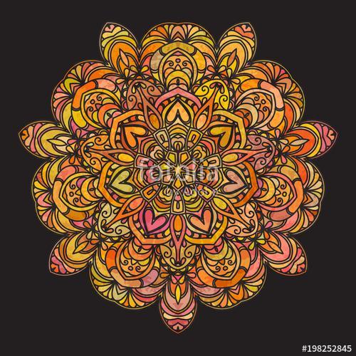 Hand drawn decorative mandala, Premium Kollekció