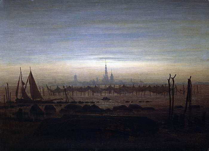 Greifswald holdfényben, Caspar David Friedrich