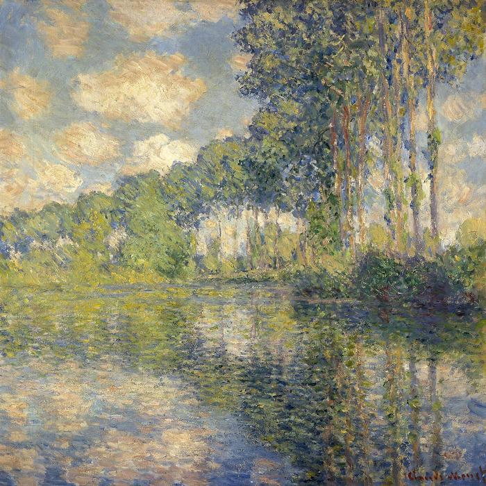 Nyárfák az Epte partján (1891), Claude Monet
