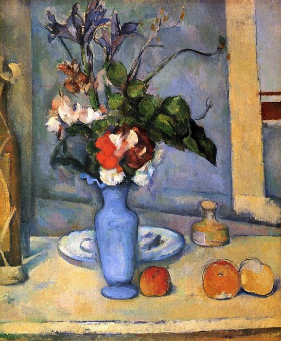 Csendélet kék vázával, Paul Cézanne