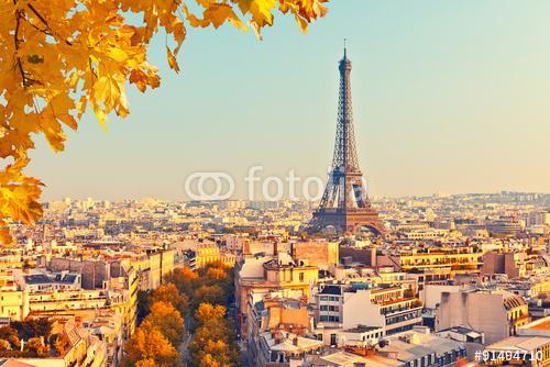 Eiffel-torony kilátása naplementekor, Premium Kollekció