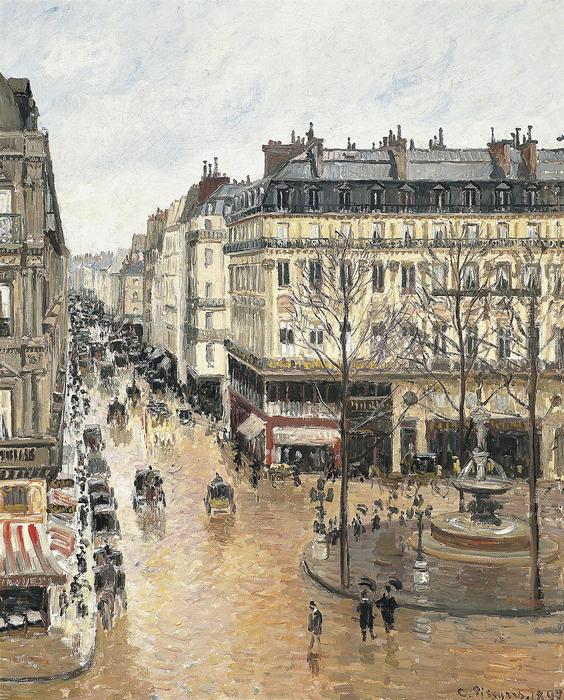 A Saint Honoré utca, Camille Pissarro