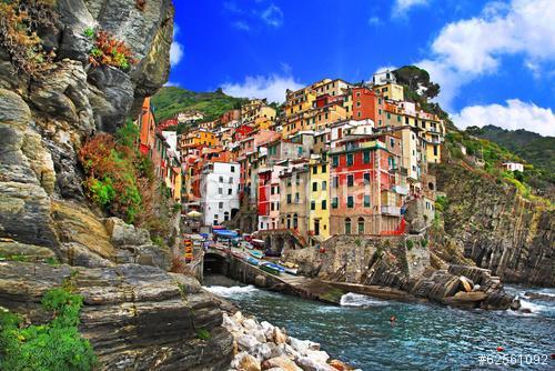 Olaszország színei - Riomaggiore, képregény halászfalu, Liguria, Premium Kollekció