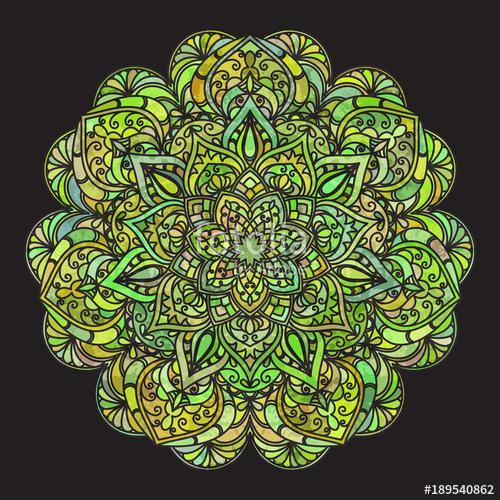 Hand drawn decorative mandala, Premium Kollekció