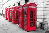 Londonban telefonos fülkék sorban színkulcsként, Premium Kollekció