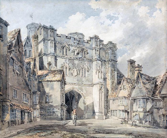 A Christ Church Gate, Canterbury (színverzió 1), William Turner