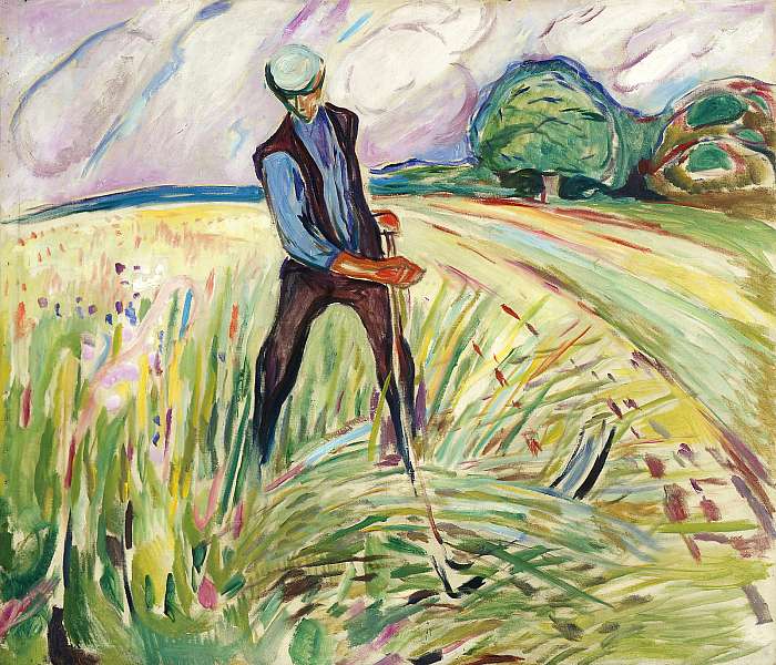 Kaszáló férfi  (1917), Edvard Munch