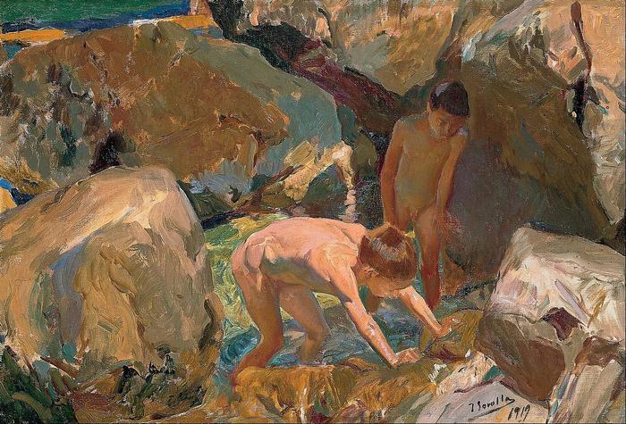 Gyerekek rákásznak (1919), Joaquin Sorolla