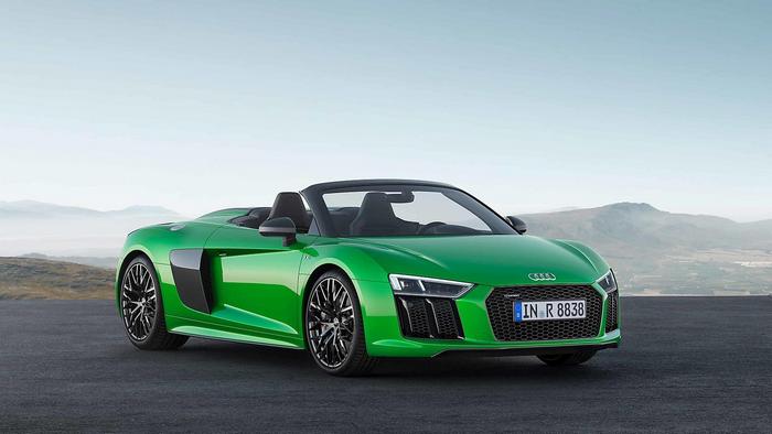 Audi R8 Spyder V10 Green, 