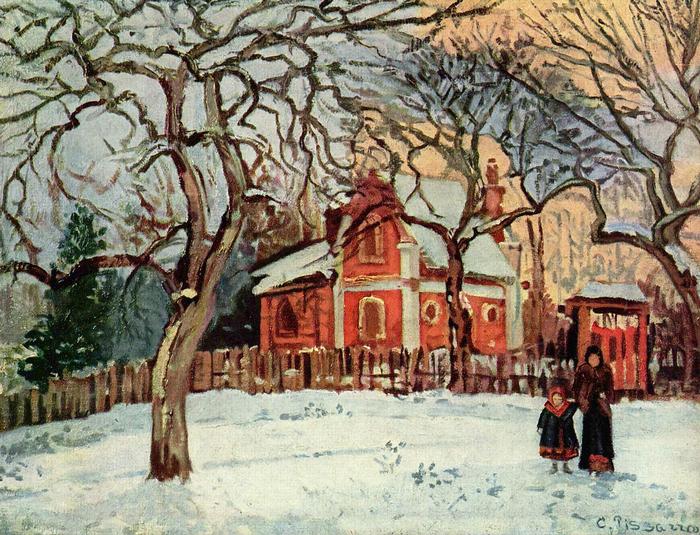 Gesztenyefa Louveciennes-ben, Camille Pissarro