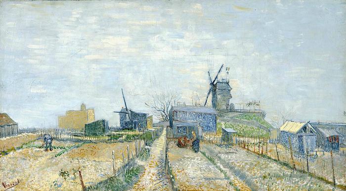 A Montmart malmai és kiskertjei, Vincent Van Gogh