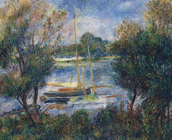 A Szajna Argenteuil-nél (1888, sötét), Pierre Auguste Renoir