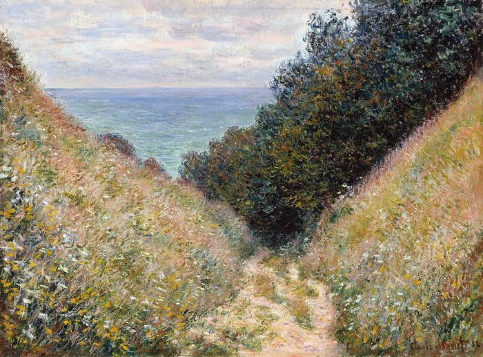 Út La Cavée Pourville-nél (1882), Claude Monet