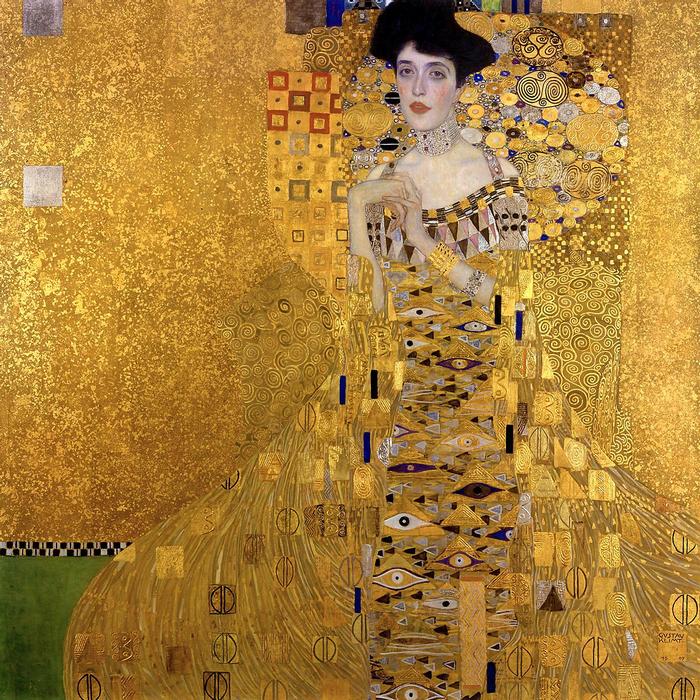Adele Bloch portréja - színverzió 3., Gustav Klimt