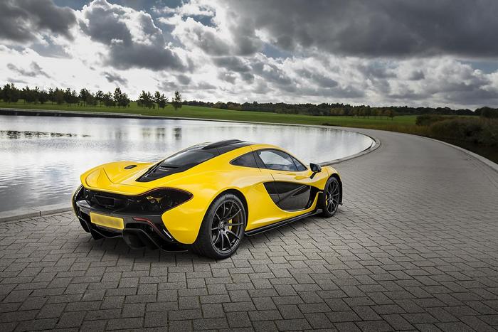 McLaren P1 Yellow Back, 