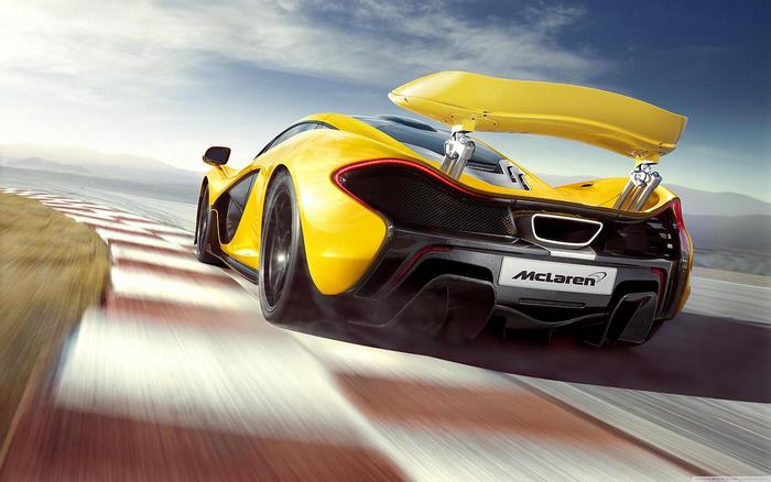 McLaren P1 Yellow Back Run, 