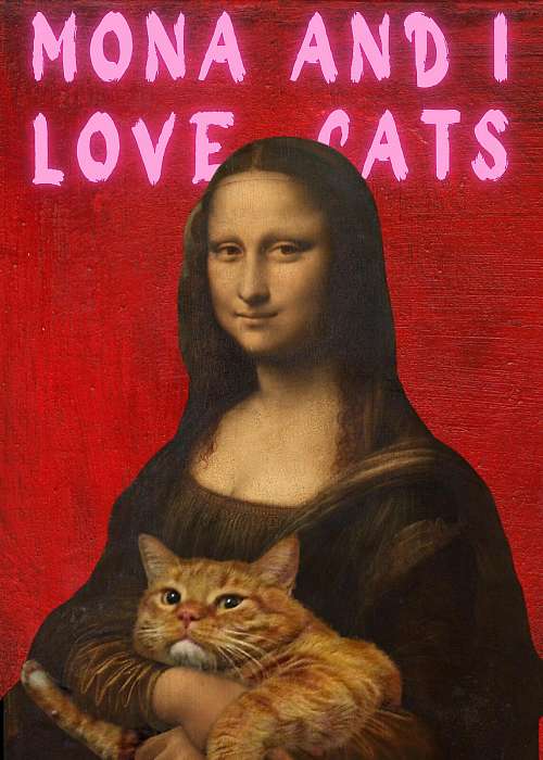 Mona and I love cats (Barokk & Graffiti), Leonardo da Vinci