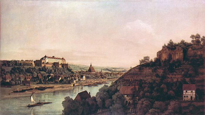 Pirna látképe, Canaletto