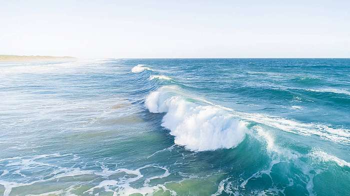 Aerial View of Waves and Beach Along Great Ocean Road Australia, Premium Kollekció