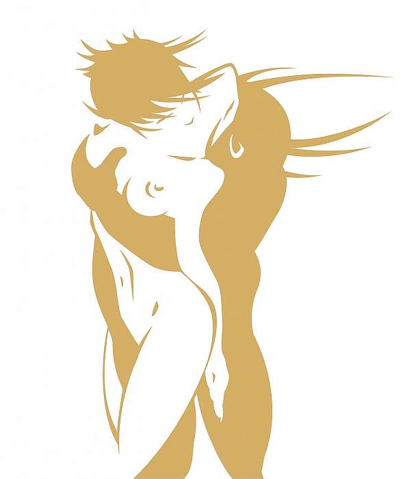 Meztelen pár egy szenvedélyes csókban, Premium Kollekció Meztelen pár egy szenvedélyes csókban, Premium Kollekció