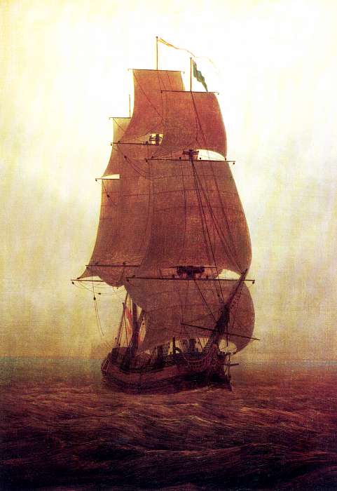 Vitorlás, Caspar David Friedrich