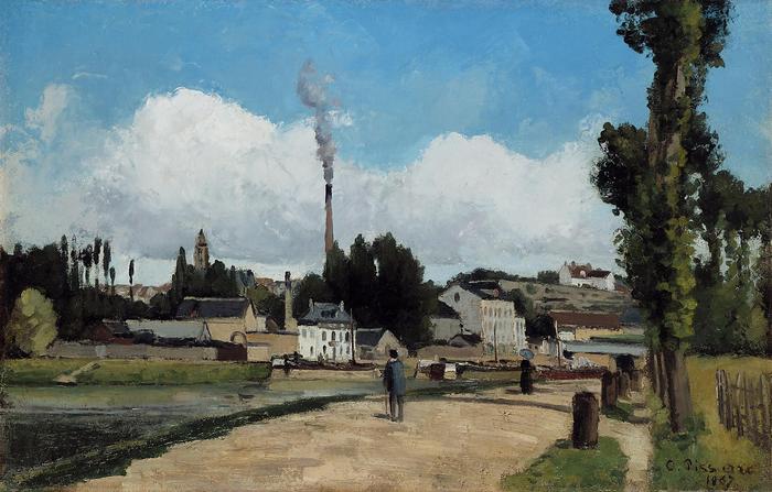 Az Oise folyóPontoise-nél, Camille Pissarro