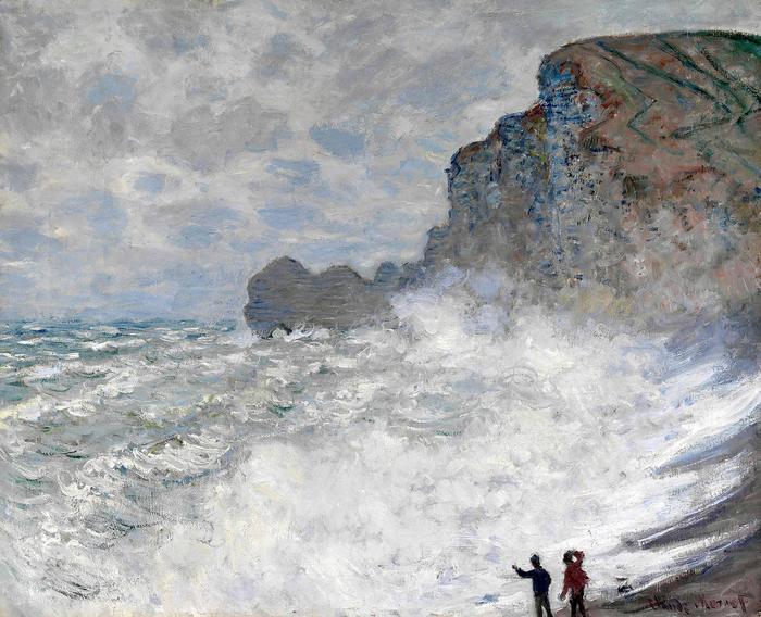 Háborgó tenger Étretat-nál (1883), Claude Monet