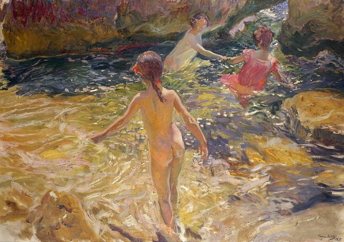 Fürdőzők (1905), Joaquin Sorolla