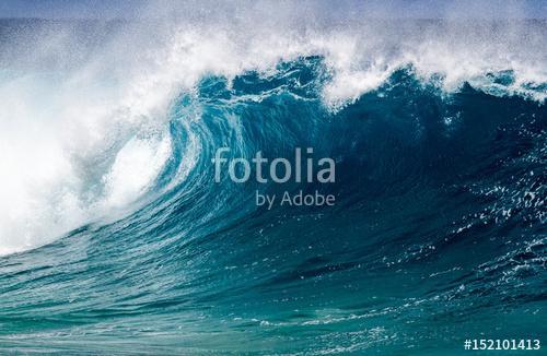 A big breaking Ocean wave on the north shore of Oahu Hawaii, Premium Kollekció