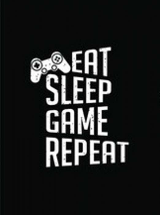 Eat, Sleep, Game, Repeat (black), 