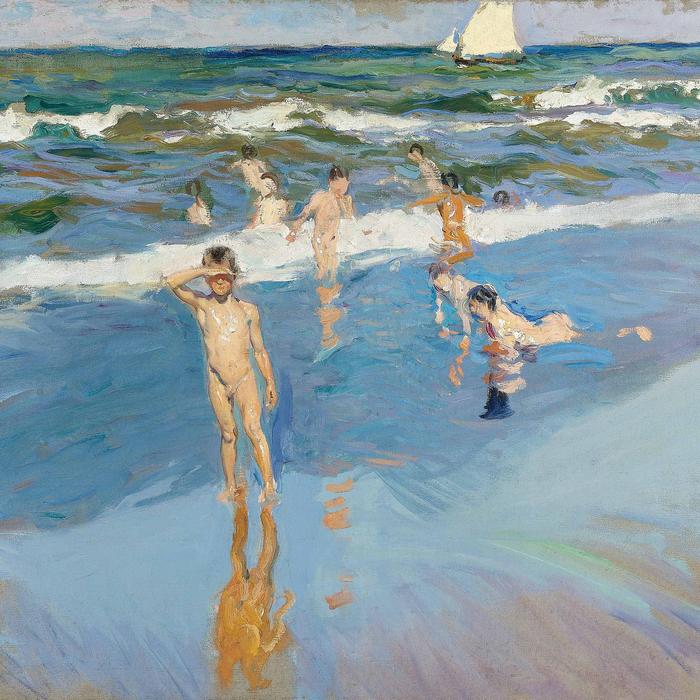 Gyerekek a tengerparton, részlet (1909), Joaquin Sorolla