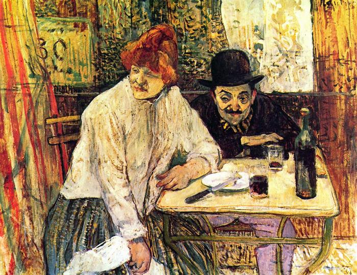 Az étteremben, Henri de Toulouse Lautrec