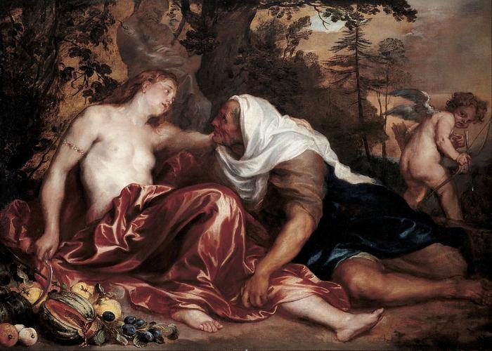 Virágfakasztó Vertumnus és Pomona, Anthony van Dyck 