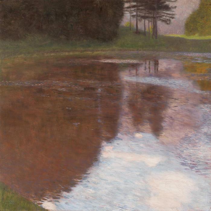 Reggel a tónál, az Egelsee (színverzió 2), Gustav Klimt