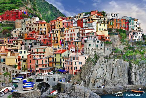 színpadi Olaszország. Monarolla falu, Cinque Terre, Premium Kollekció