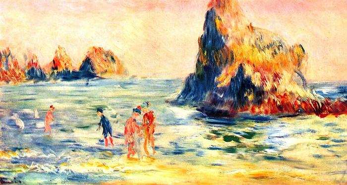 Kősziklák Guerney-nél, Pierre Auguste Renoir