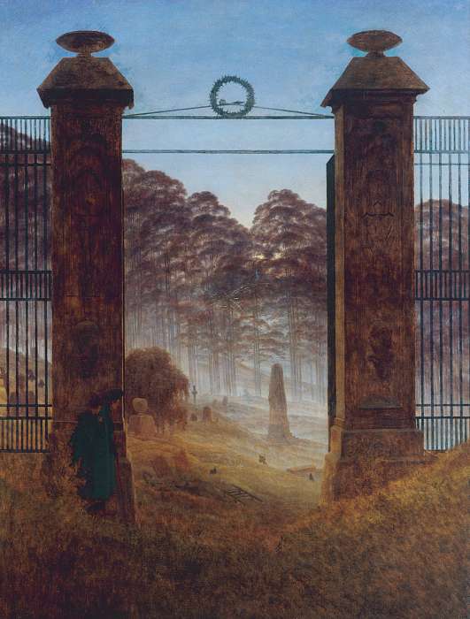 A temető, Caspar David Friedrich