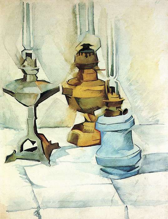 Csendélet három lámpással, Juan Gris