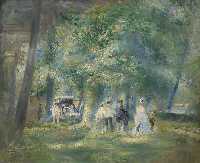 Tánc a Saint Cloud parkban (1866), Pierre Auguste Renoir