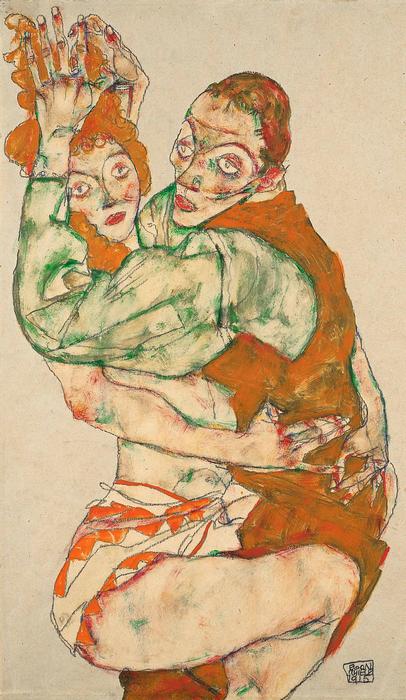 Szeretkező pár, Egon Schiele