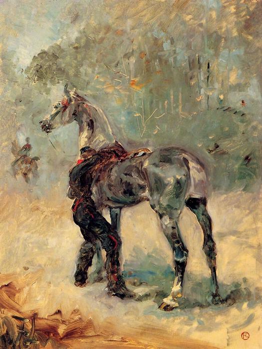 Tüzér és lova, Henri de Toulouse Lautrec