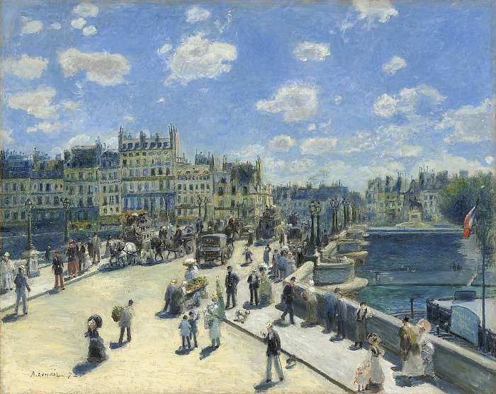 A Pont Neuf-híd (1872), Pierre Auguste Renoir