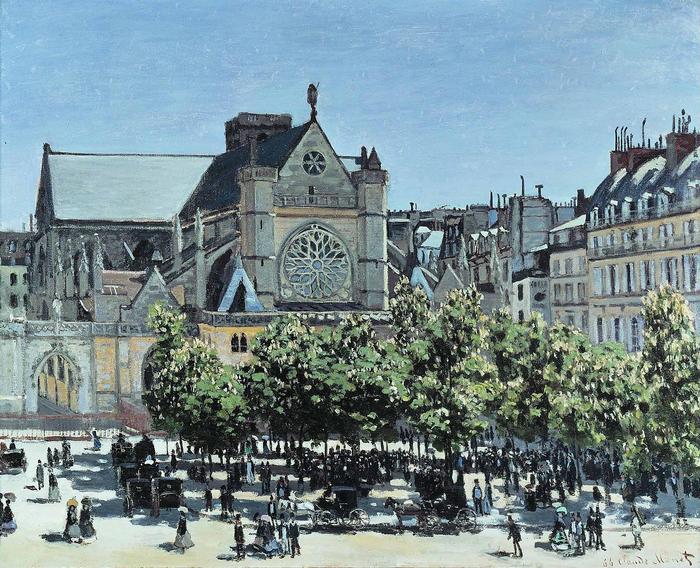 Saint Germain l'Auxerrois-templom (1867), Claude Monet